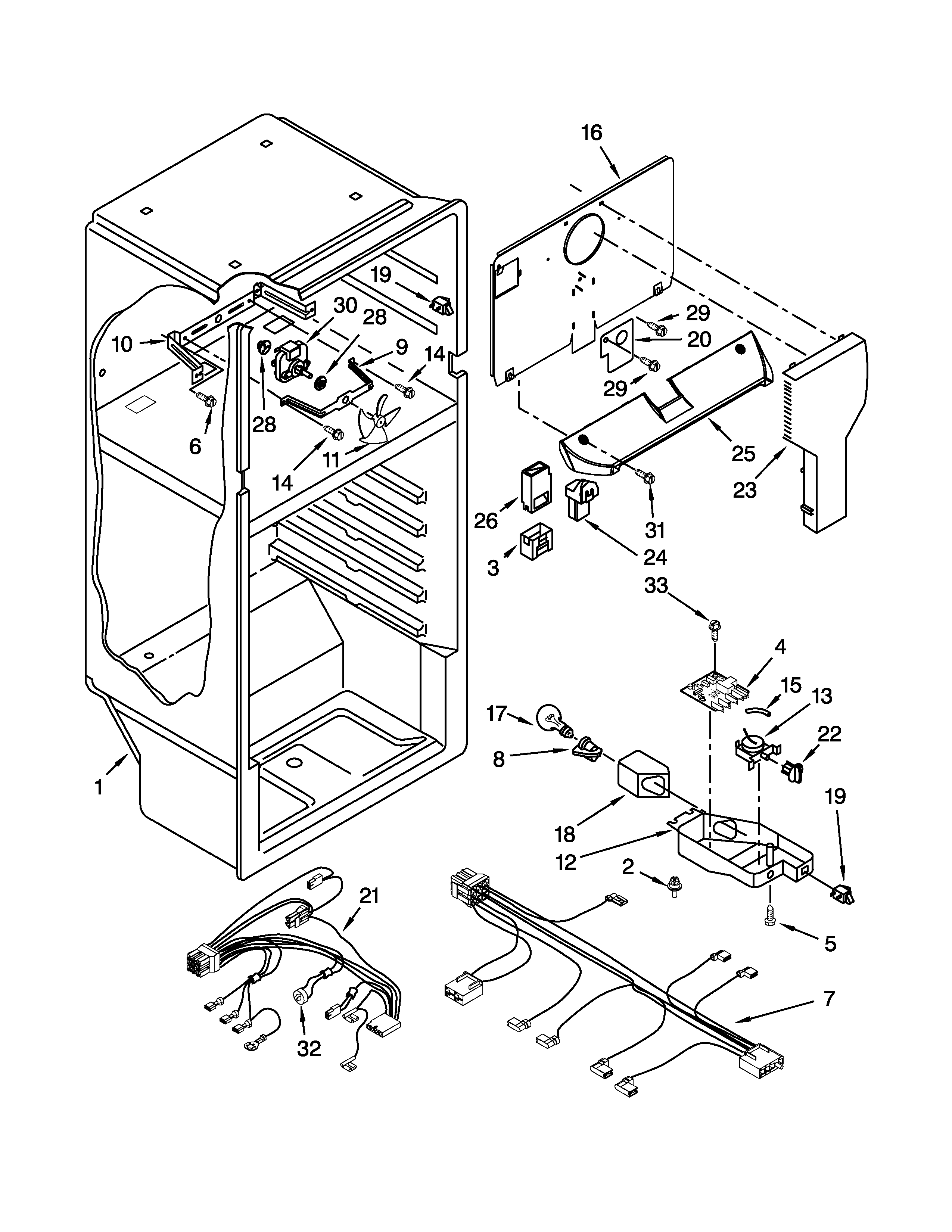 Whirlpool W8RXEGMWQ03 liner parts diagram