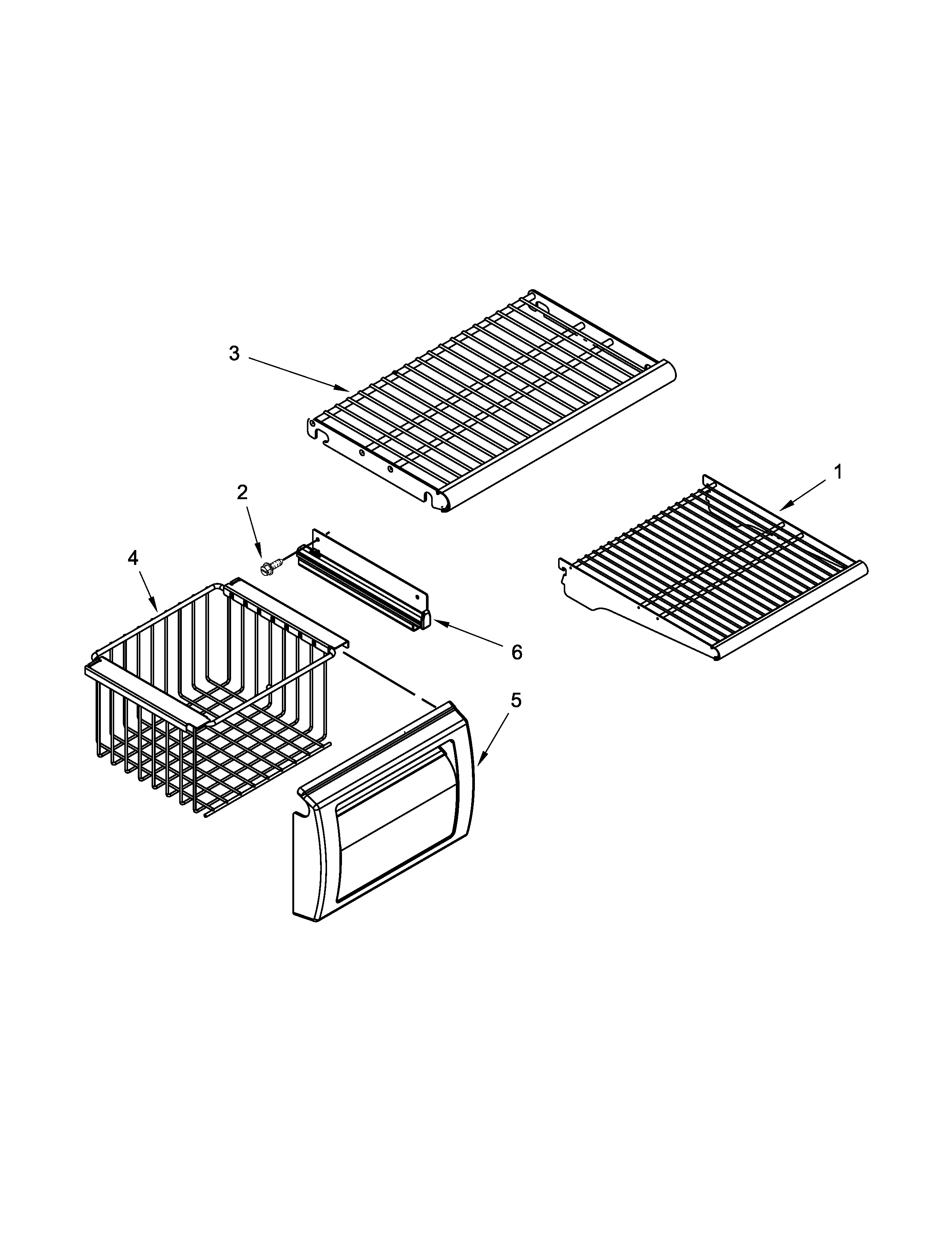 KitchenAid KSSC36QTS00 freezer shelf parts diagram
