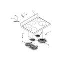 Maytag MET8775XB01 cooktop parts diagram
