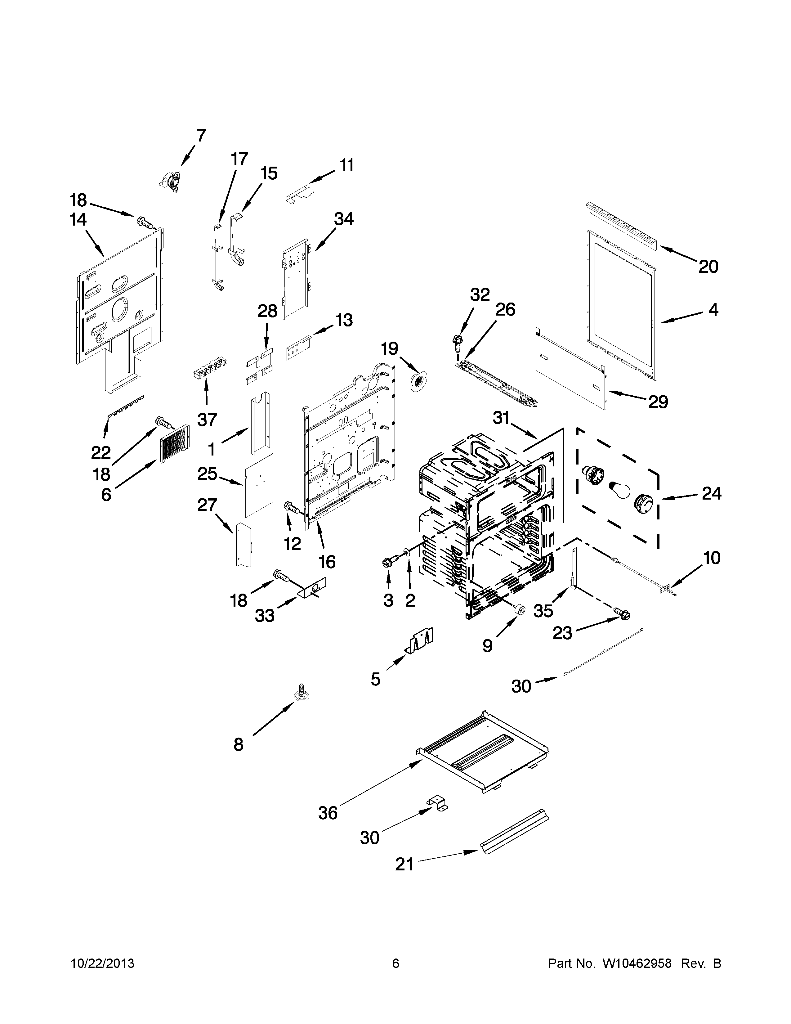 Maytag MET8775XB01 chassis parts diagram