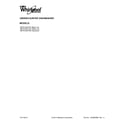 Whirlpool WDT910SAYH3 cover sheet diagram