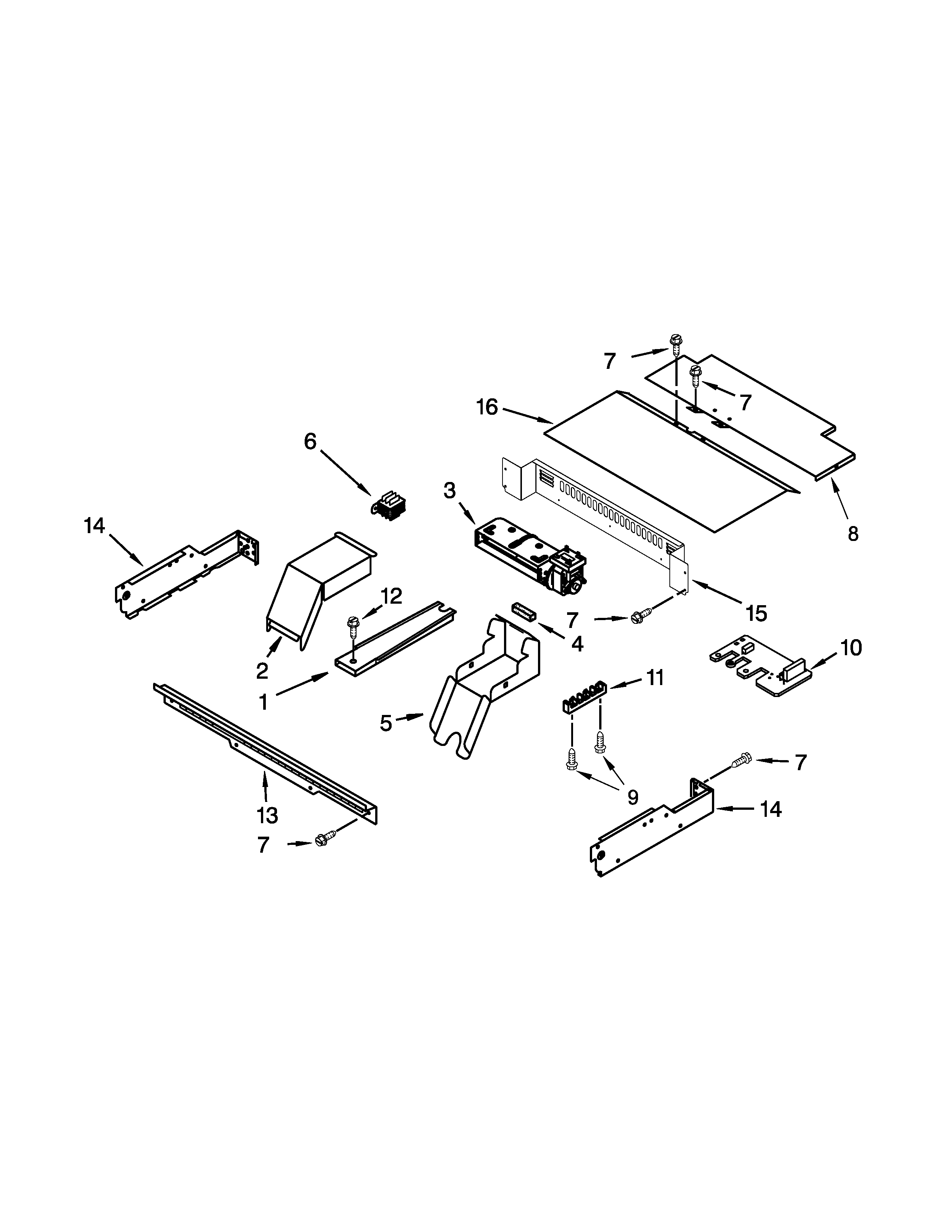 Ikea IBS350PXS01 top venting parts diagram