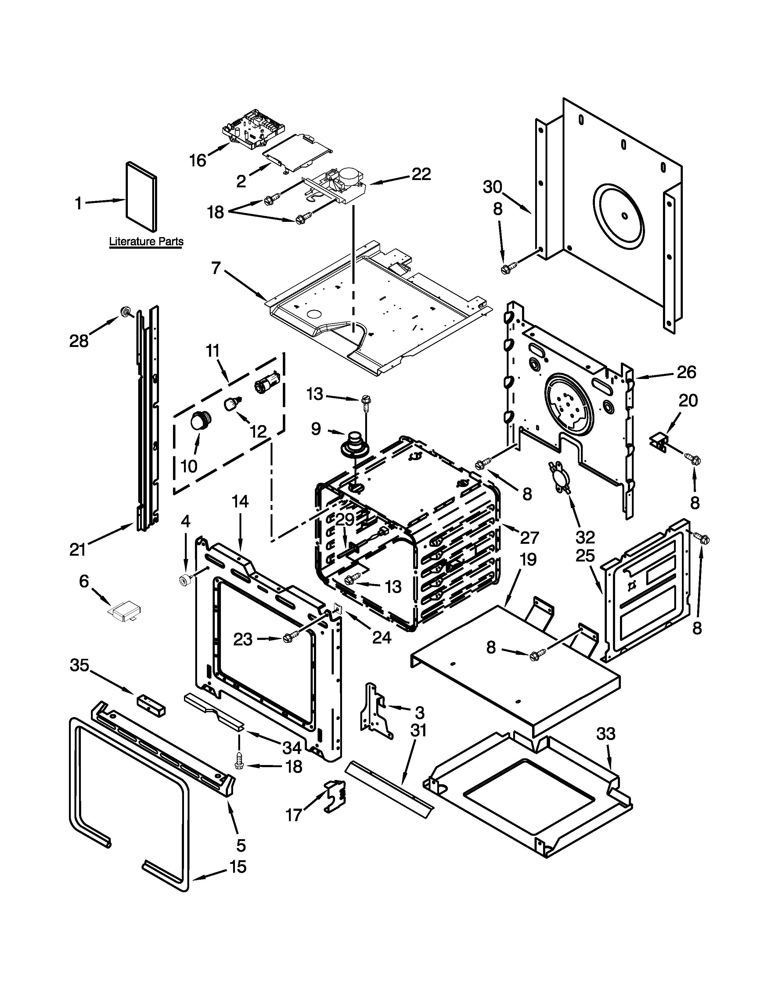 Ikea IBS650PXB01 oven parts diagram