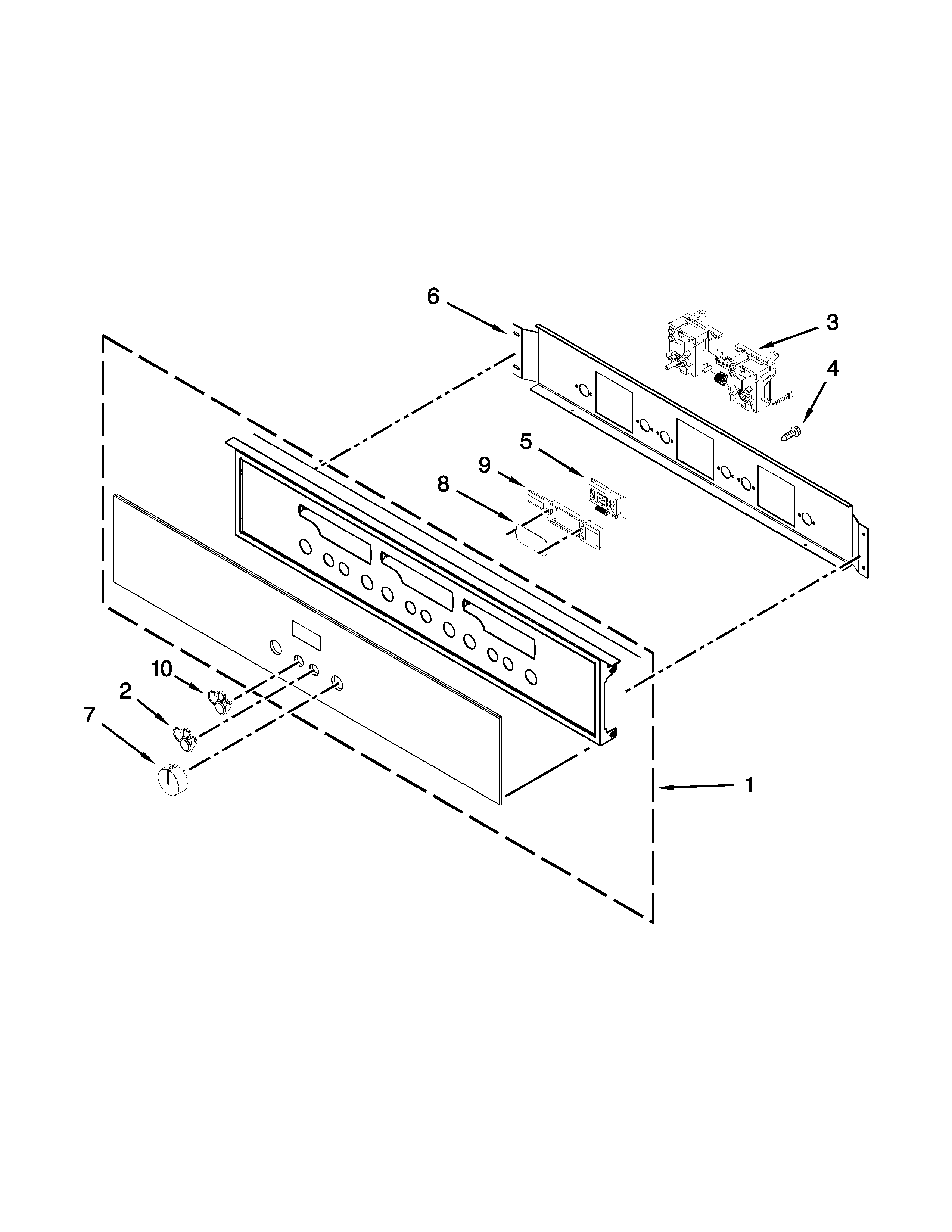 Ikea IBS650PXB01 control panel parts diagram