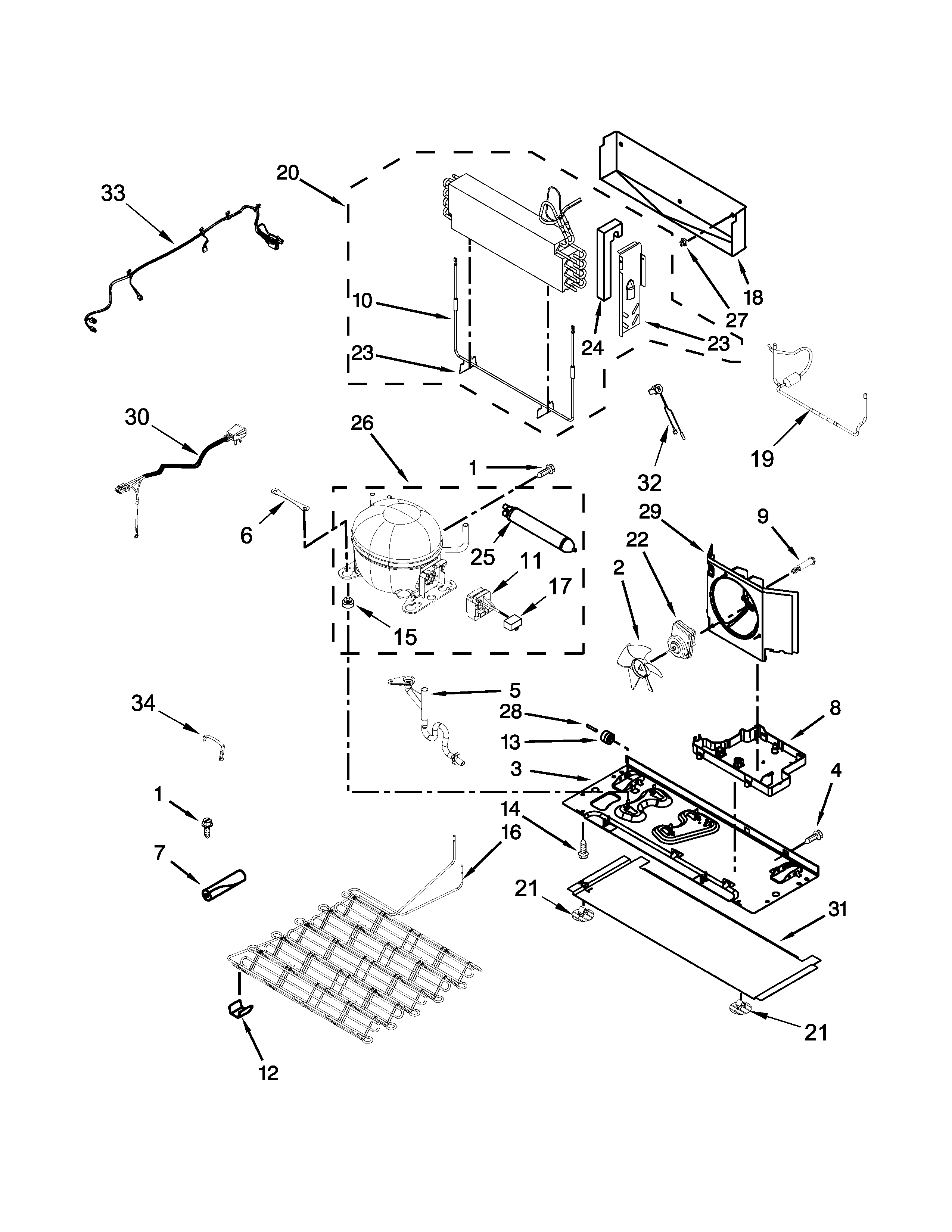 Maytag MFT2673BEW11 unit parts diagram