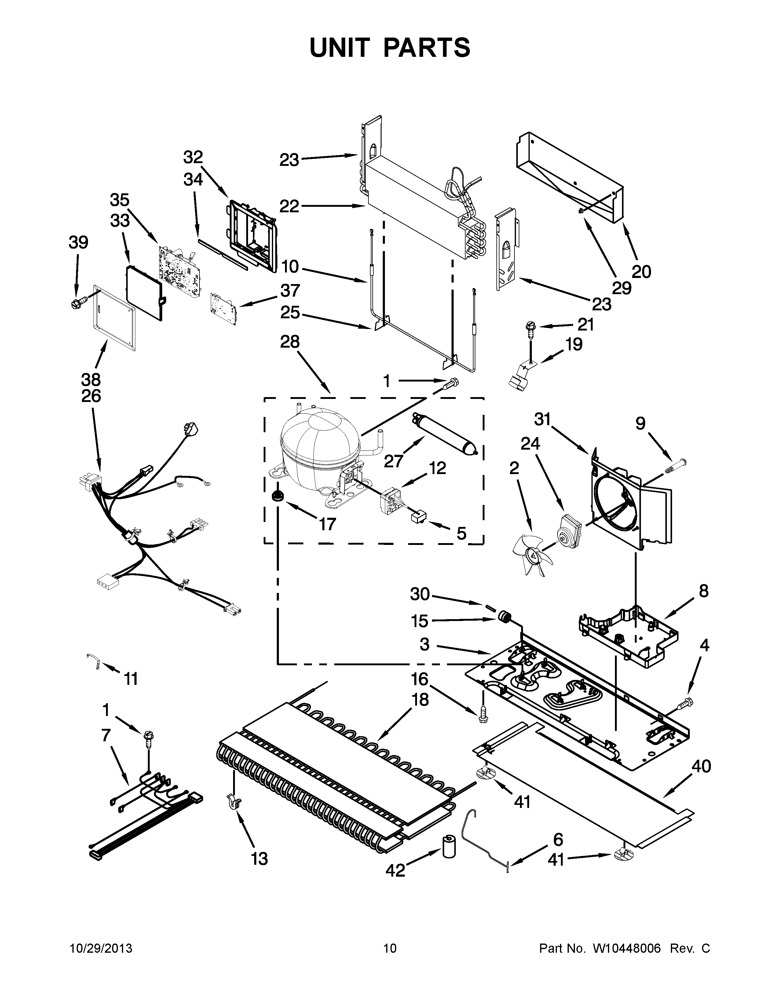 KitchenAid KFCP22EXMP2 unit parts diagram