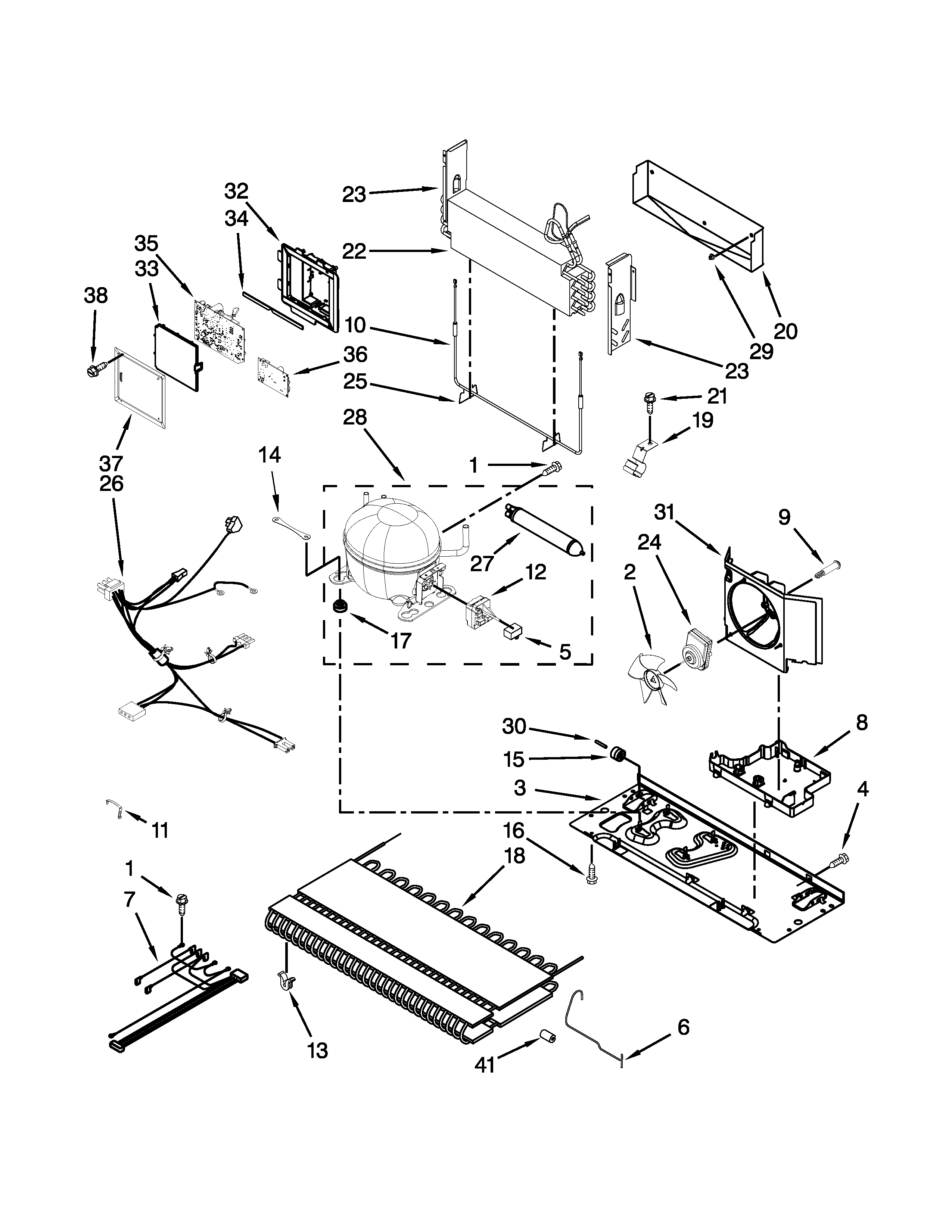 KitchenAid KFCP22EXMP4 unit parts diagram
