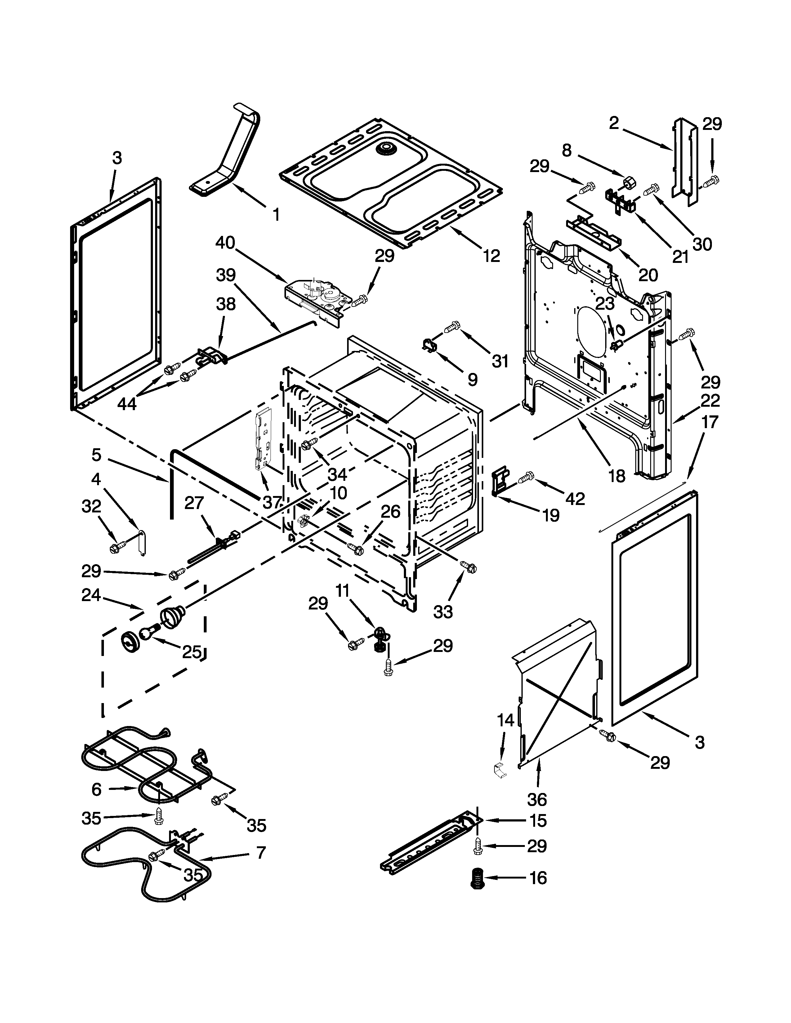 Maytag YMER7660WS1 chassis parts diagram
