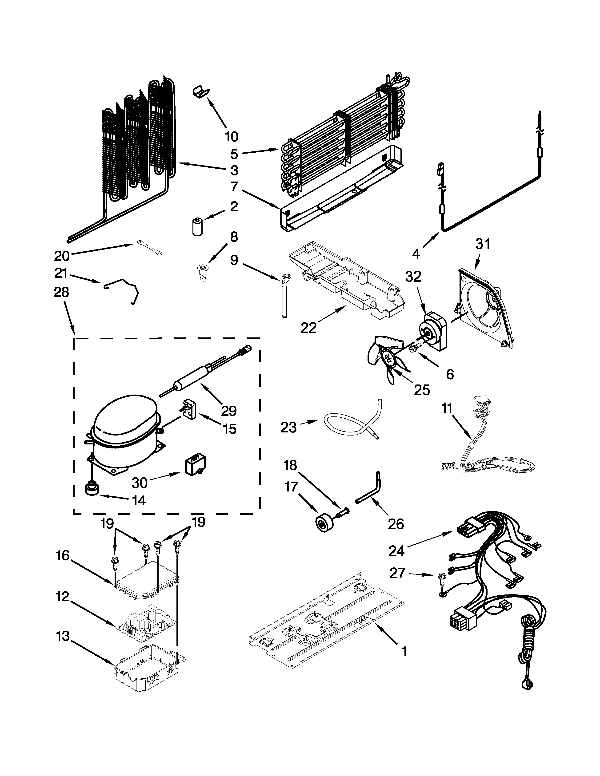Maytag MFF2055YEM00 unit parts diagram