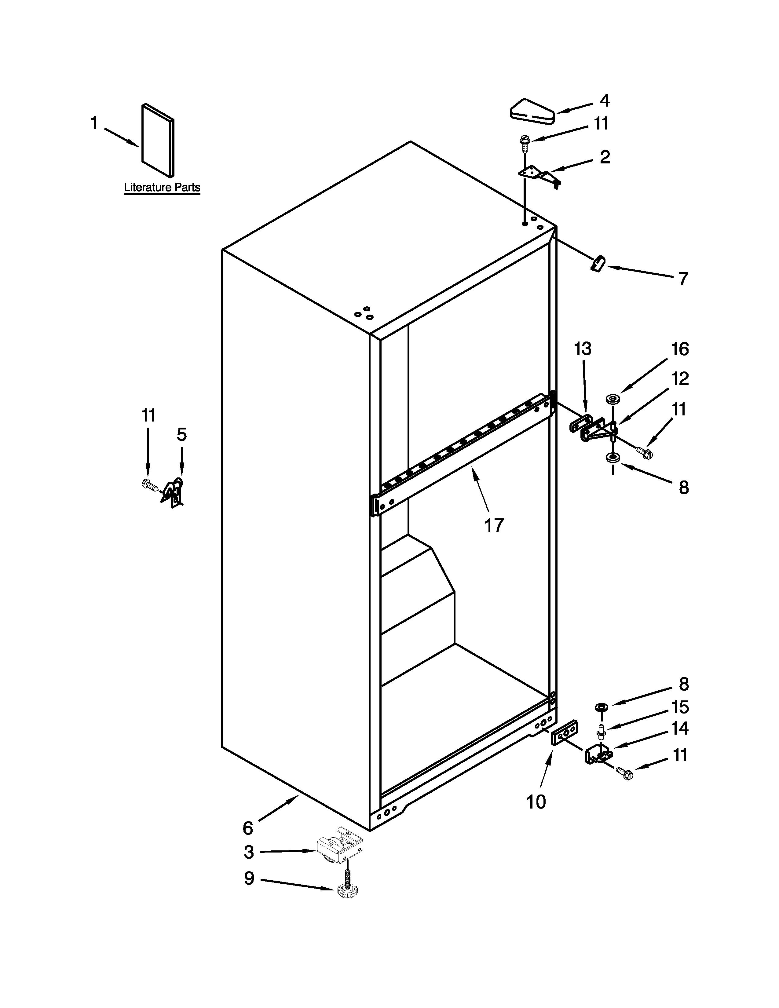 Ikea IK8RXDGMXS02 cabinet parts diagram