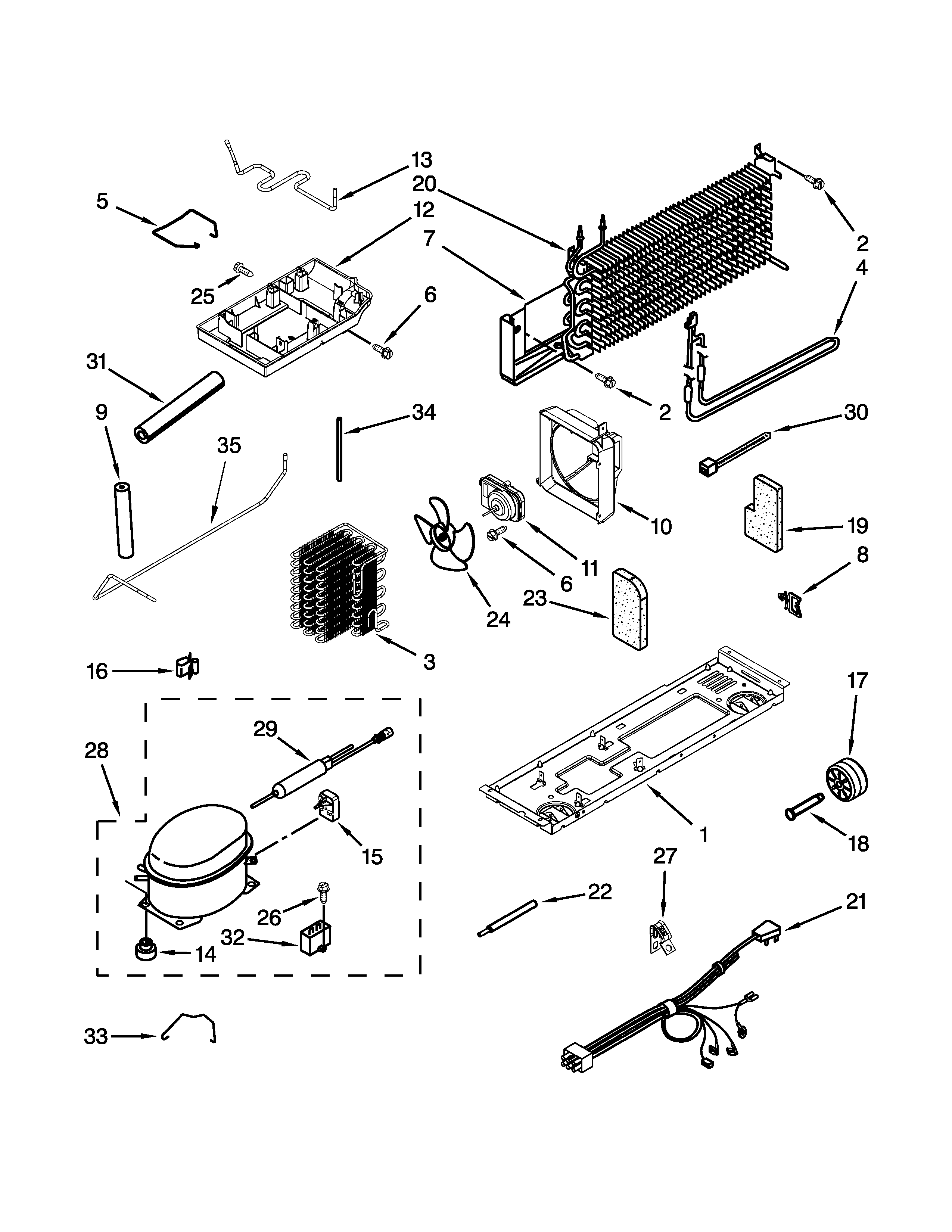 Ikea IK8RXDGMXS02 unit parts diagram