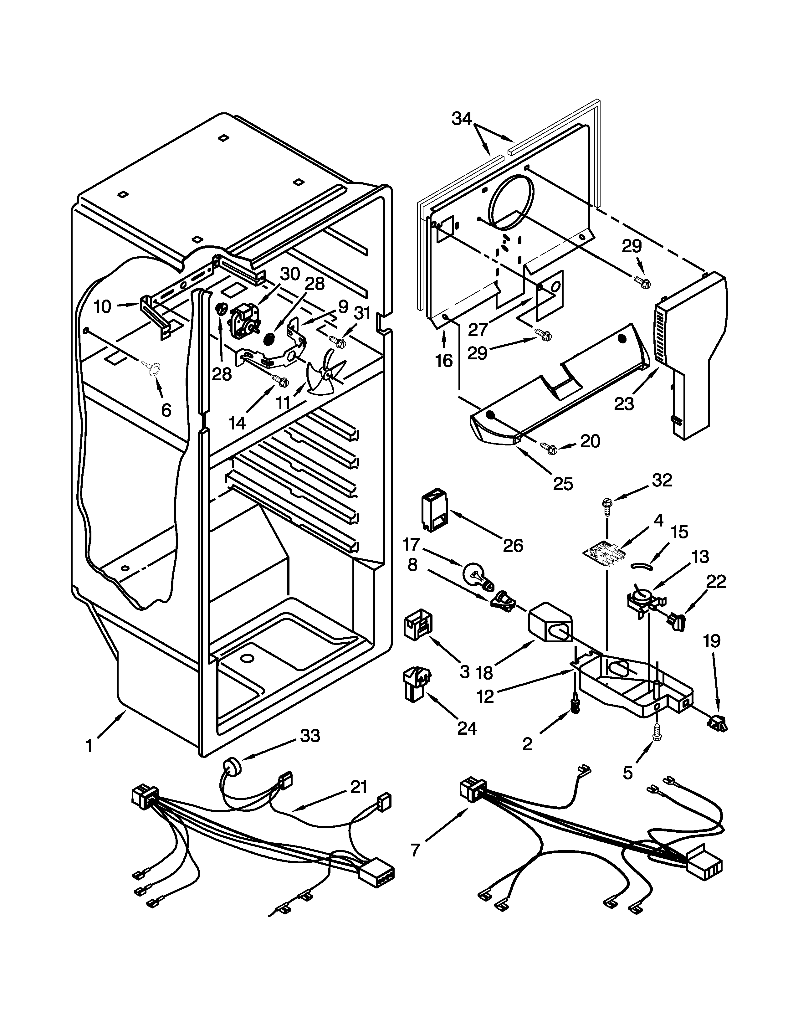 Whirlpool W8TXEGFYB03 liner parts diagram