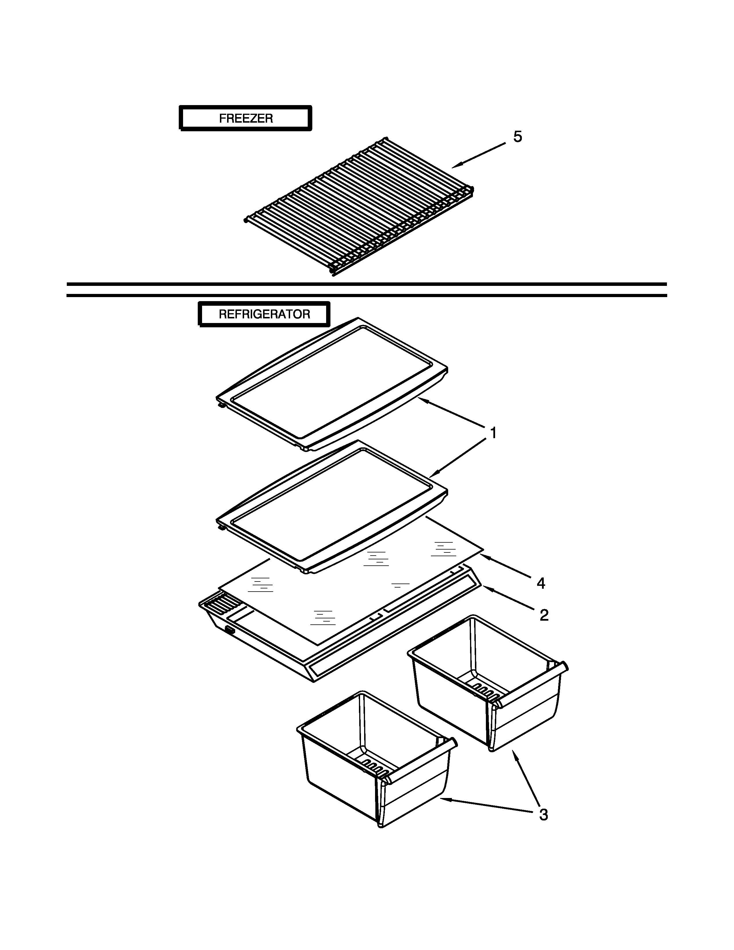Whirlpool W8TXEGFYB03 shelf parts diagram