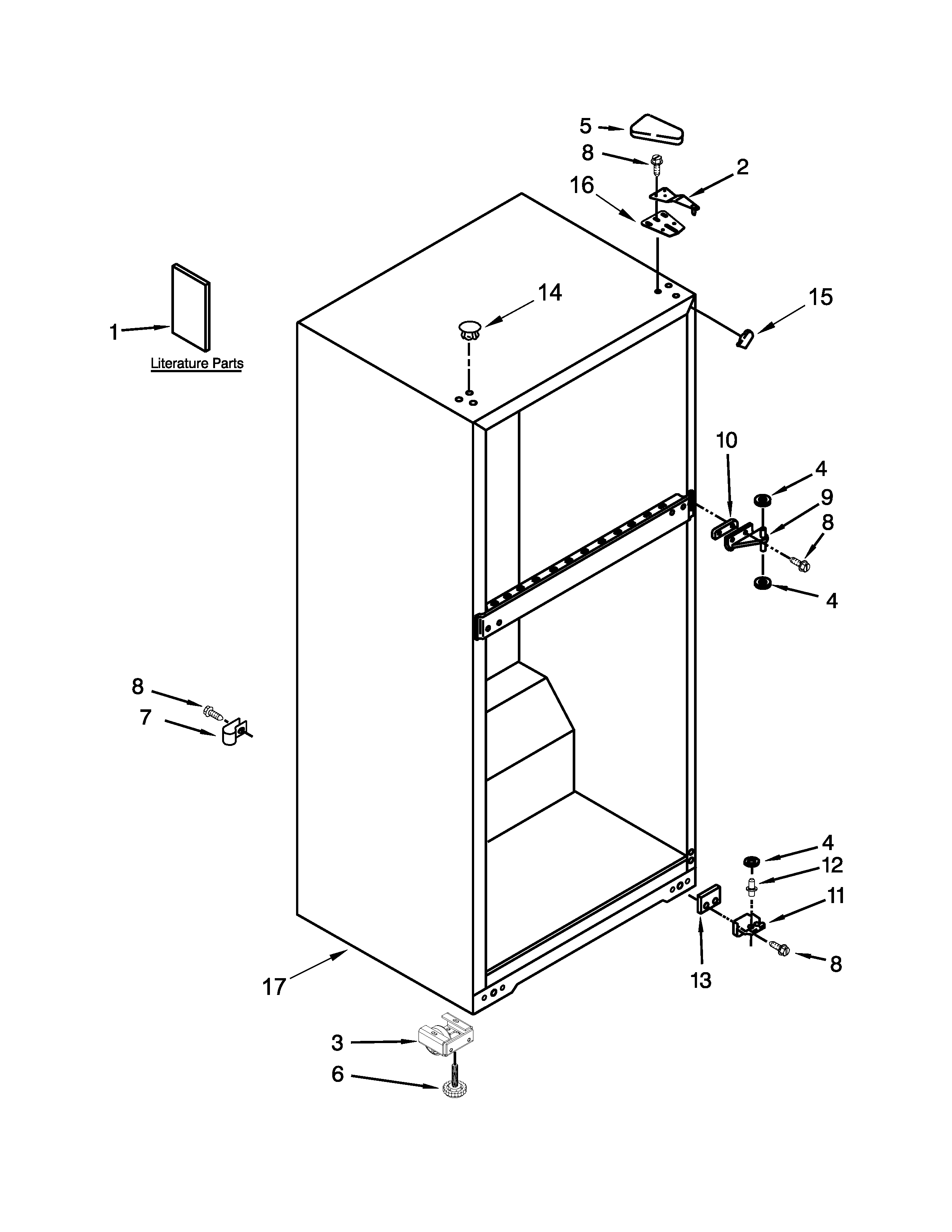 Kirkland ST14CKXSQ03 cabinet parts diagram