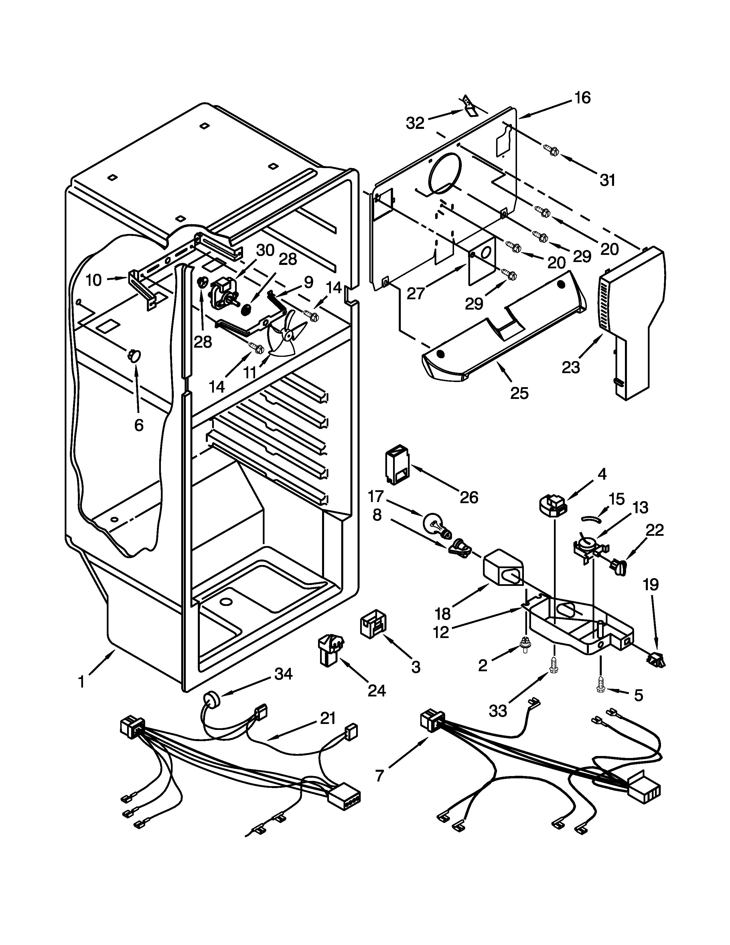 Kirkland ST14CKXSQ03 liner parts diagram