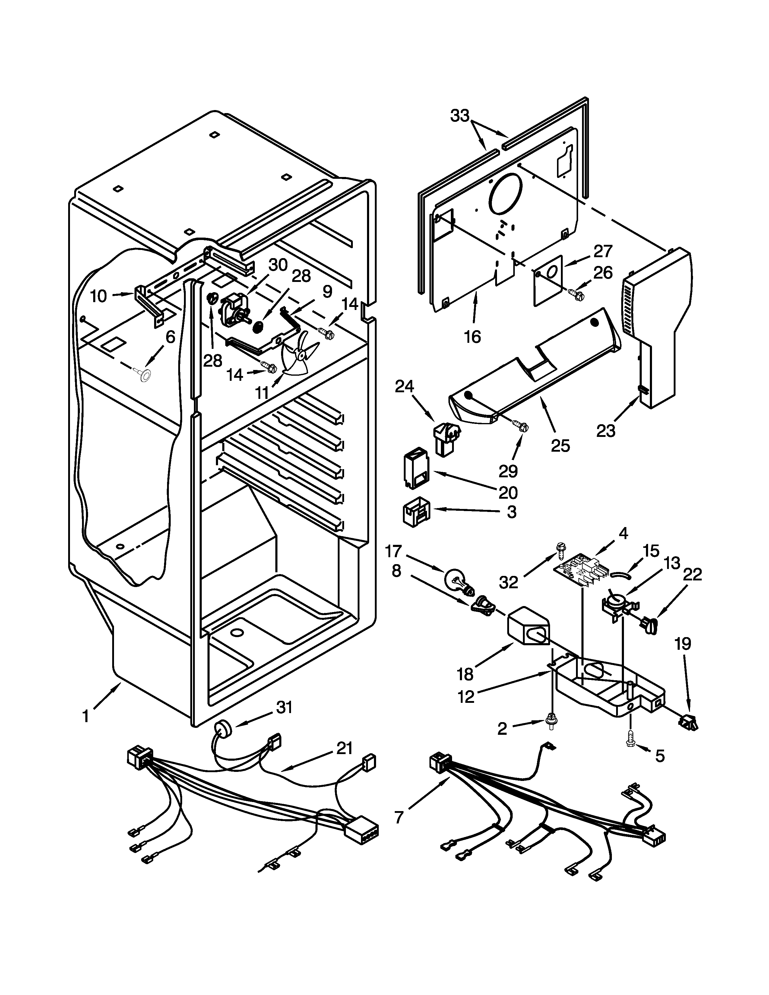 Amana A8RXCGFXW03 liner parts diagram