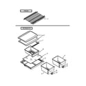 Amana A8TXNGFBW01 shelf parts diagram