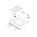 Whirlpool WFG520S0AW2 cooktop parts diagram