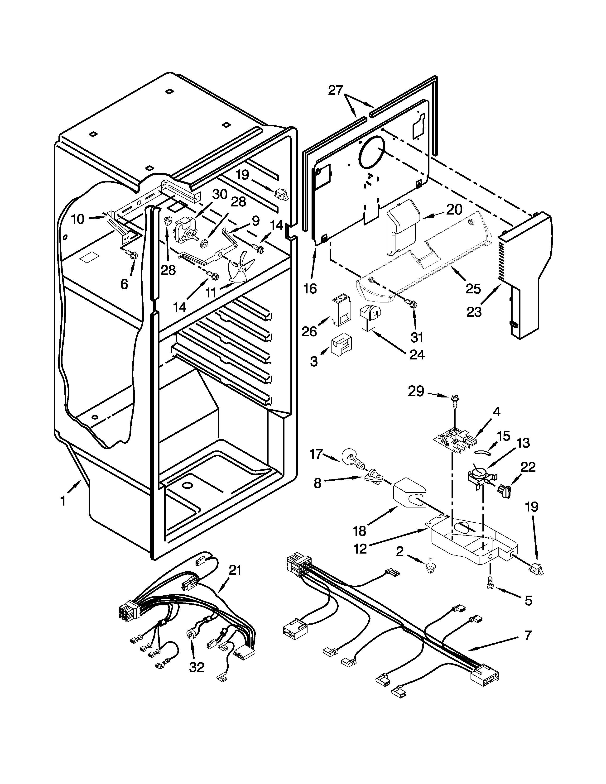 Whirlpool W8TXNGZBT01 liner parts diagram