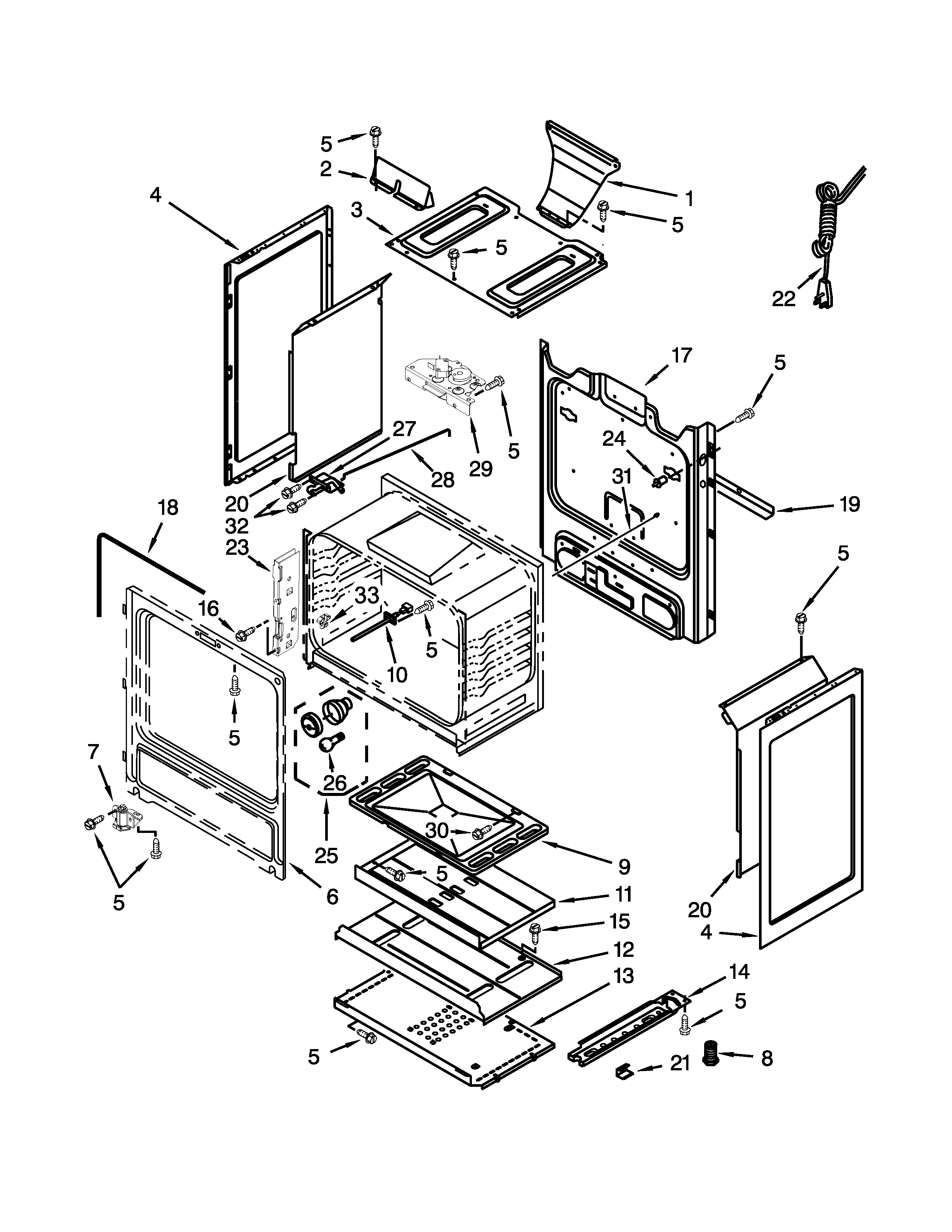 Amana AGR5630BDS1 chassis parts diagram