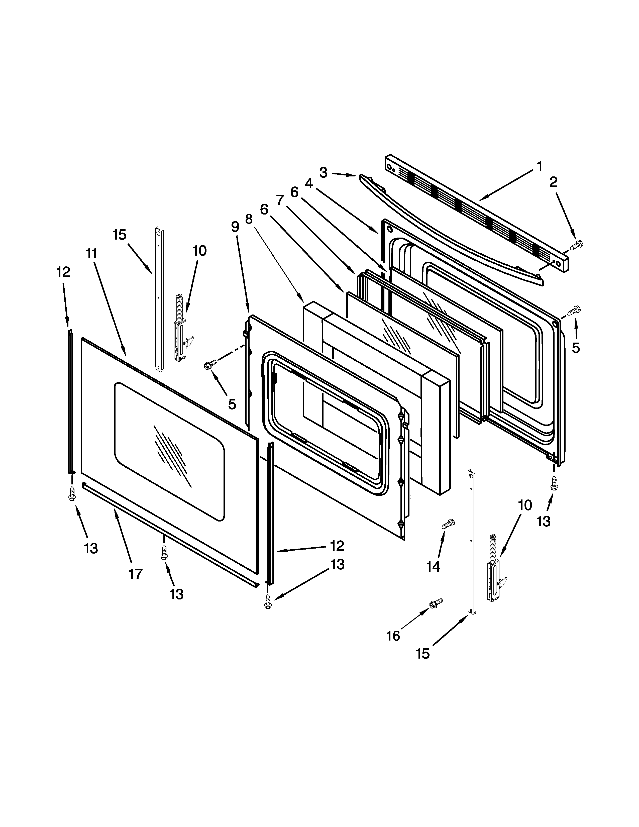 Amana AGR5630BDS1 door parts diagram