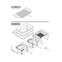Maytag M8TXEGFBW01 shelf parts diagram
