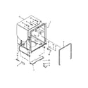 Maytag MDB6769PAW4 tub and frame parts diagram