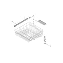 Maytag MDB6769PAW4 upper rack and track parts diagram
