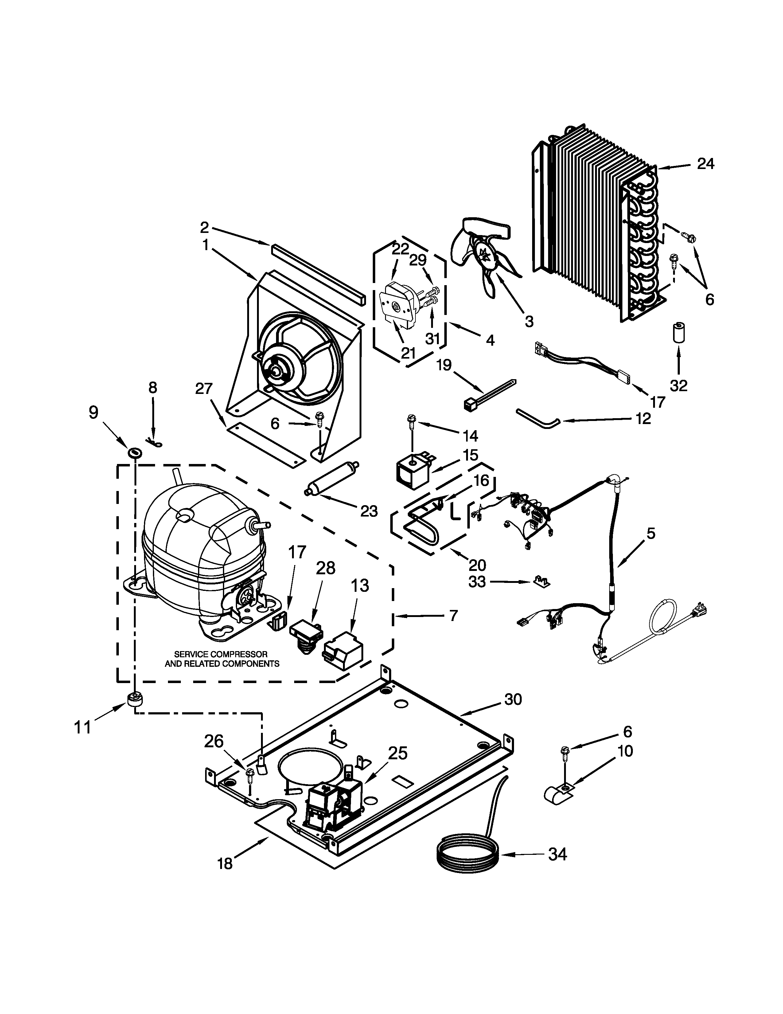 KitchenAid KUIC15PHZS0 unit parts diagram