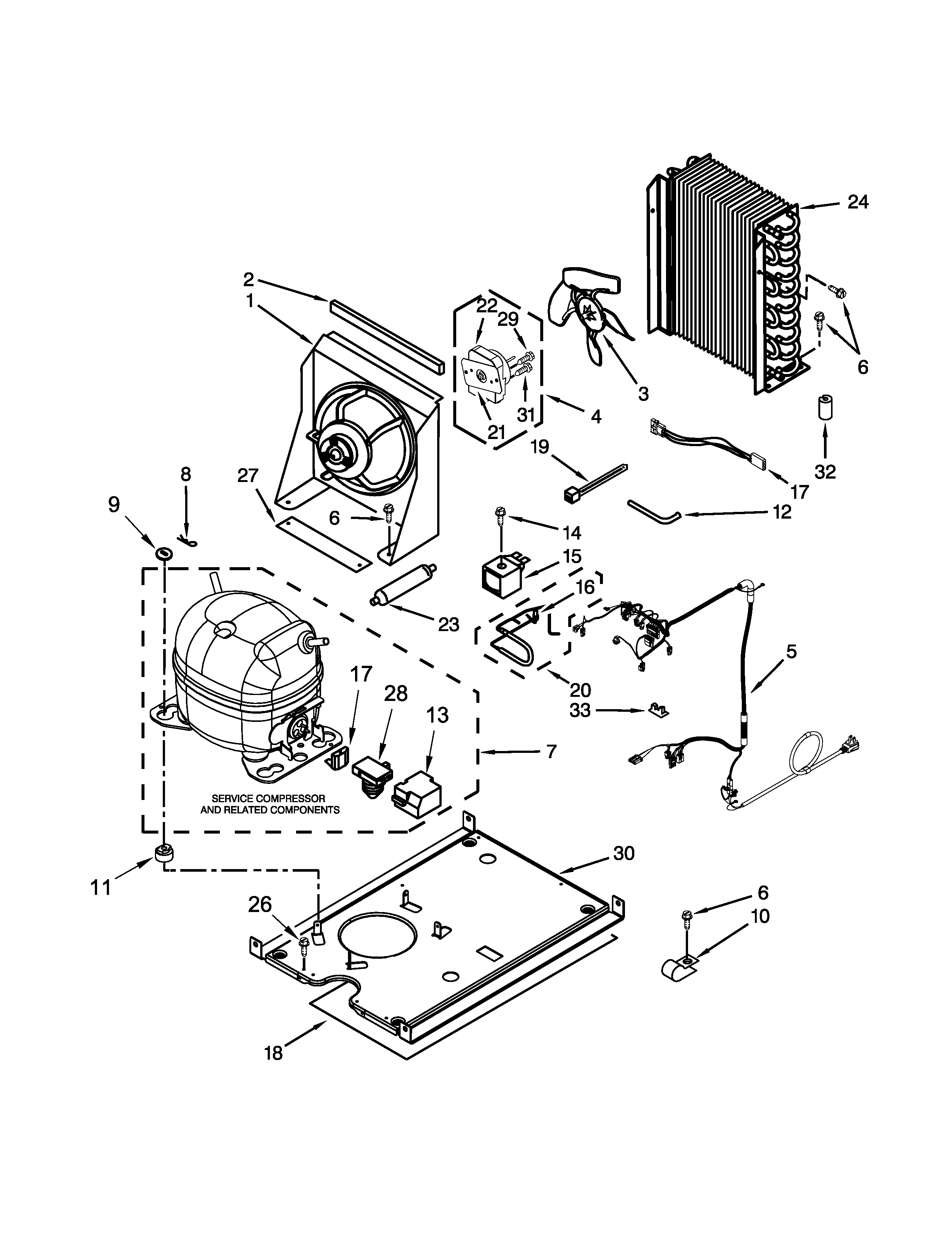 KitchenAid KUIS18NNZB0 unit parts diagram