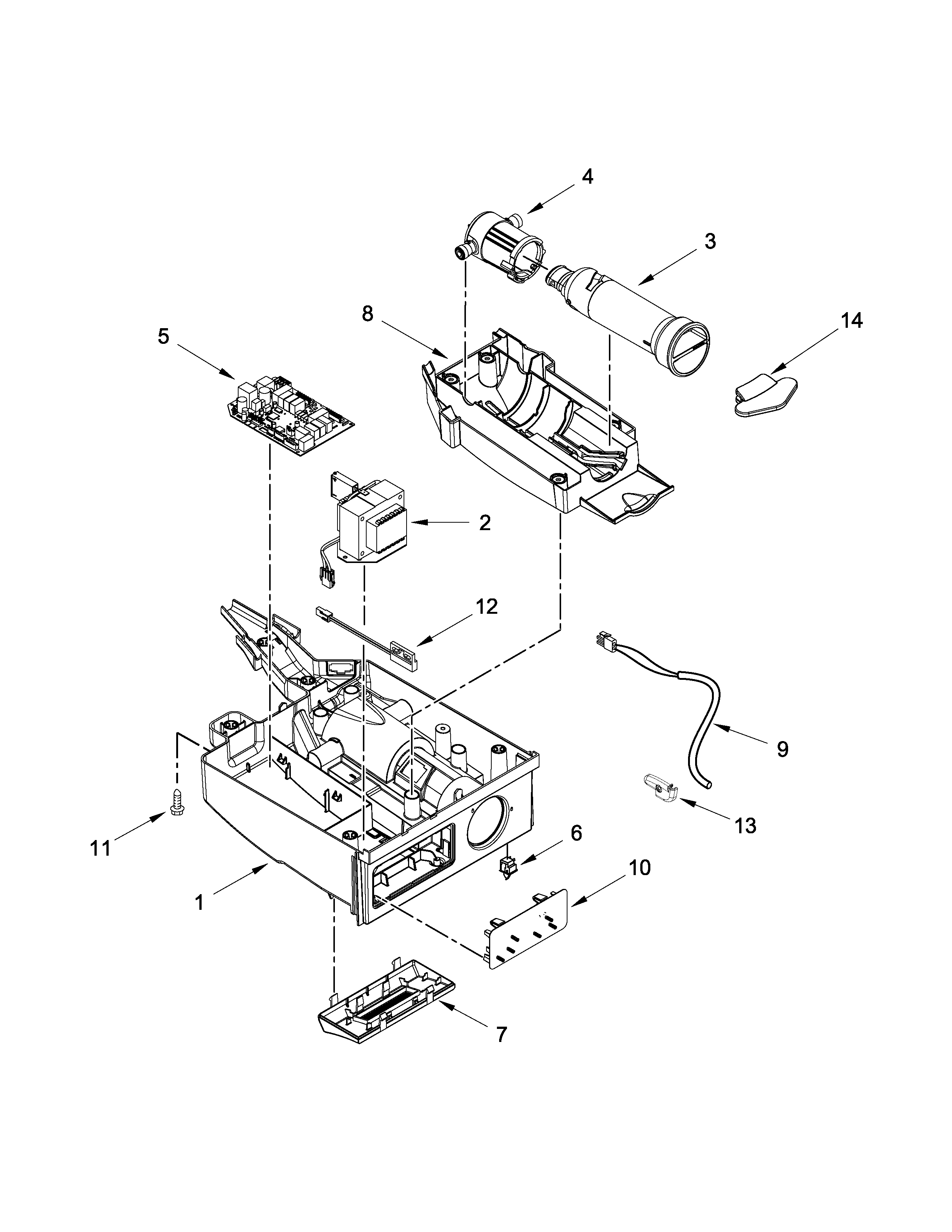 Maytag MIM1554ZRS0 control panel parts diagram