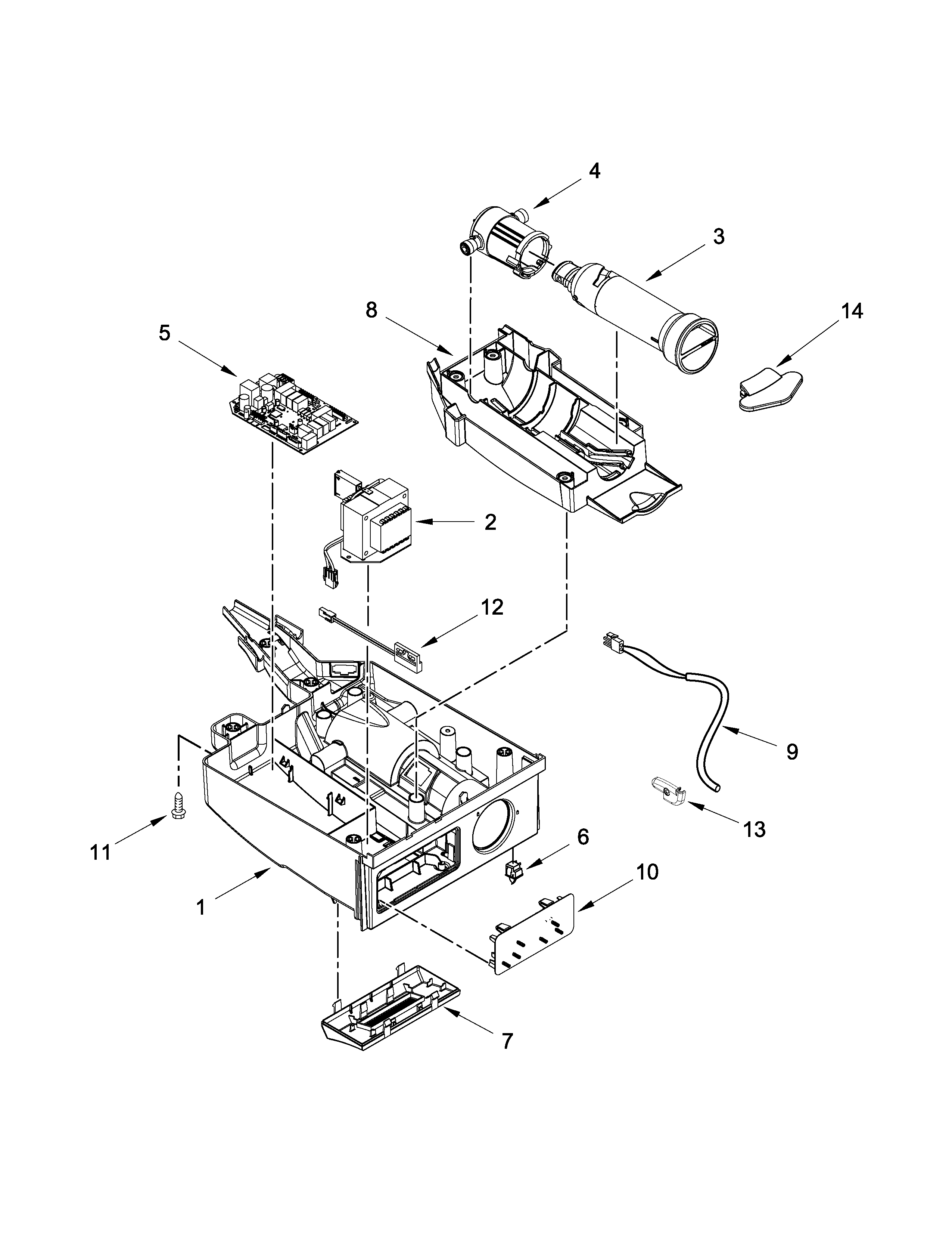 Maytag MIM1555ZRS0 control panel parts diagram