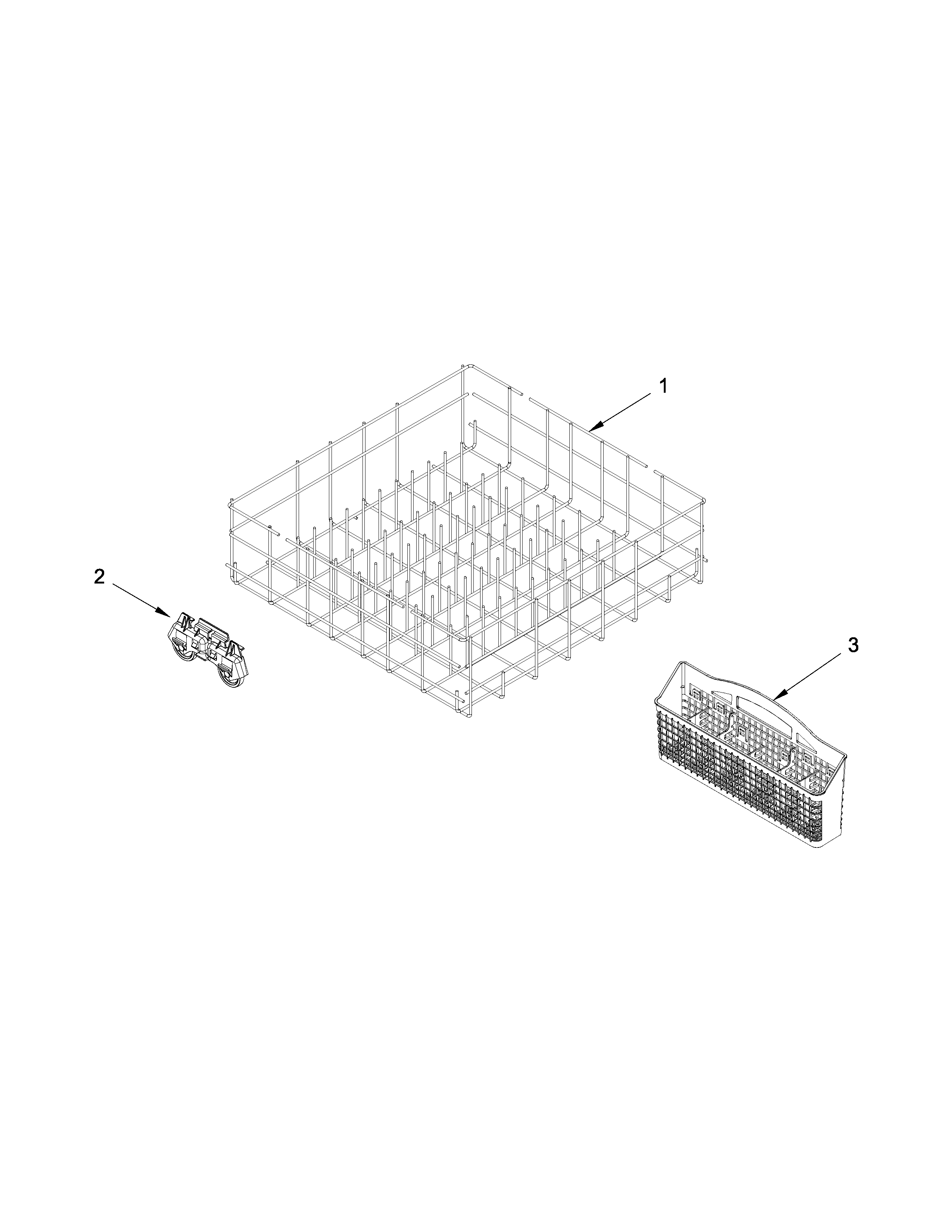 Maytag MDBH949PAB4 lower rack parts diagram