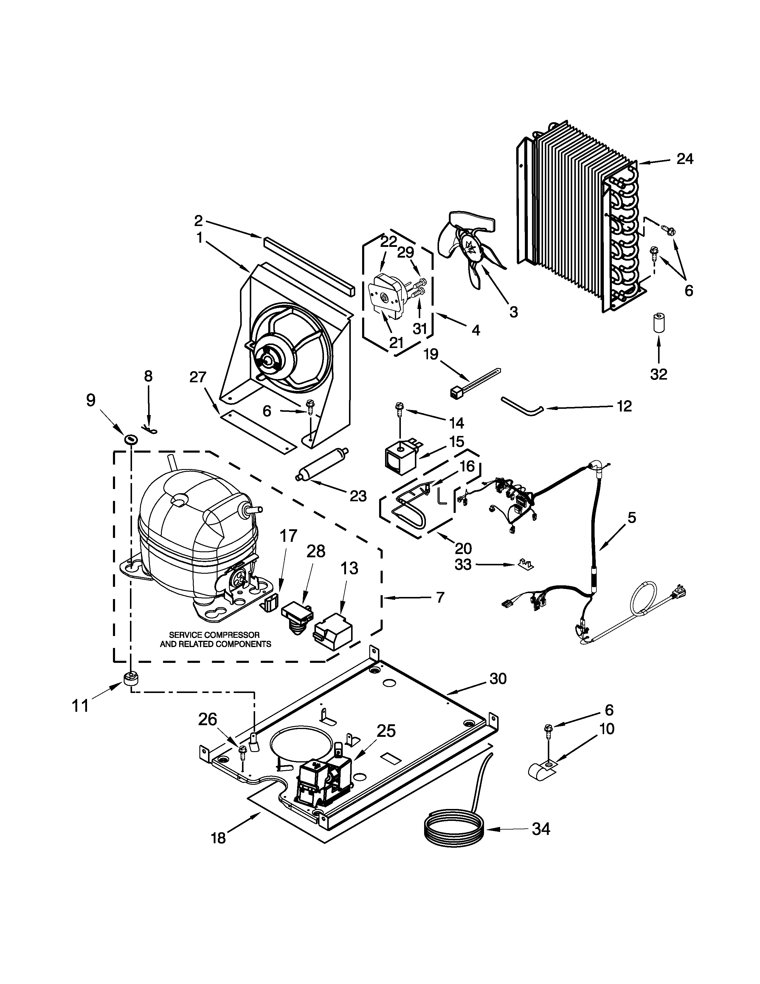 KitchenAid KUIC18PNZS0 unit parts diagram