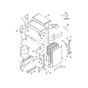 KitchenAid KUIS18PNZW0 cabinet, door and liner parts diagram