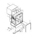 Maytag MDB4709PAB4 tub and frame parts diagram