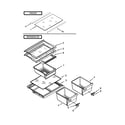 Whirlpool W6RXNGFWS00 shelf parts diagram