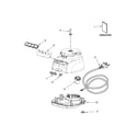KitchenAid 5KFP0922EOB0 motor and housing unit diagram
