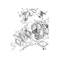 Whirlpool WED8500BC0 cabinet parts diagram