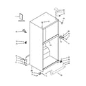 Whirlpool WRT351SFYF00 cabinet parts diagram