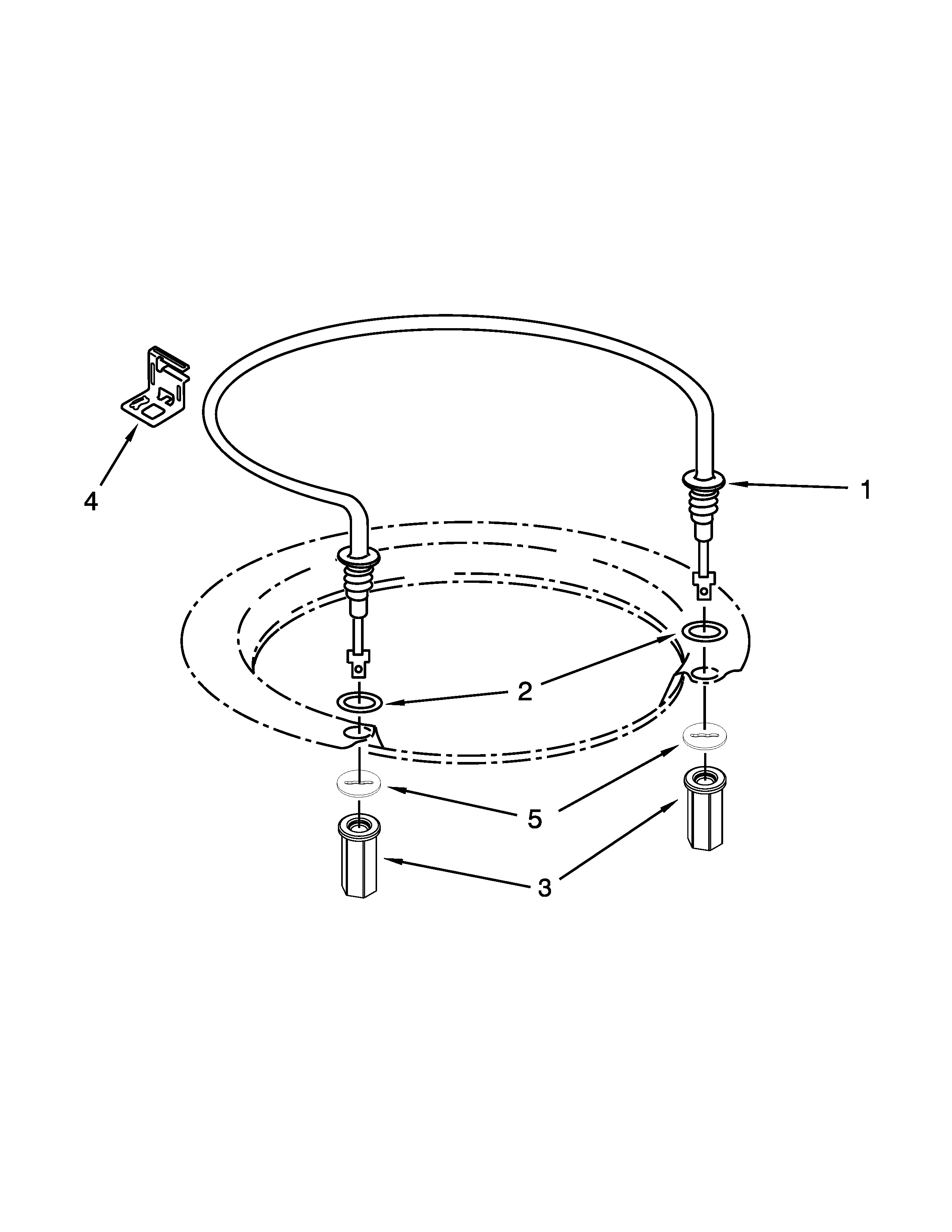 Whirlpool DU1015XTXT2 heater parts diagram