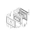 Whirlpool WFE524CLBS0 door parts diagram