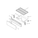 Whirlpool WFE524CLBS0 drawer and broiler parts diagram