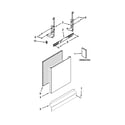 Whirlpool DU1015XTXD3 door panel parts diagram