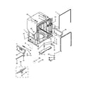 KitchenAid KUDS30SXSS3 tub and frame parts diagram