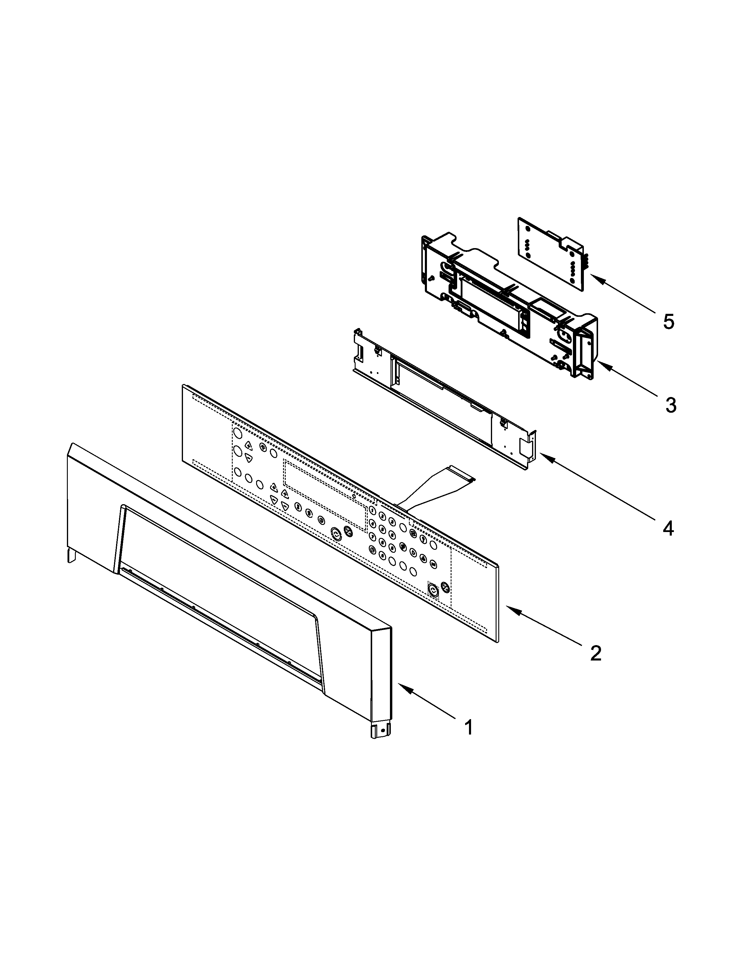 Whirlpool RBD245PRT05 control panel parts diagram