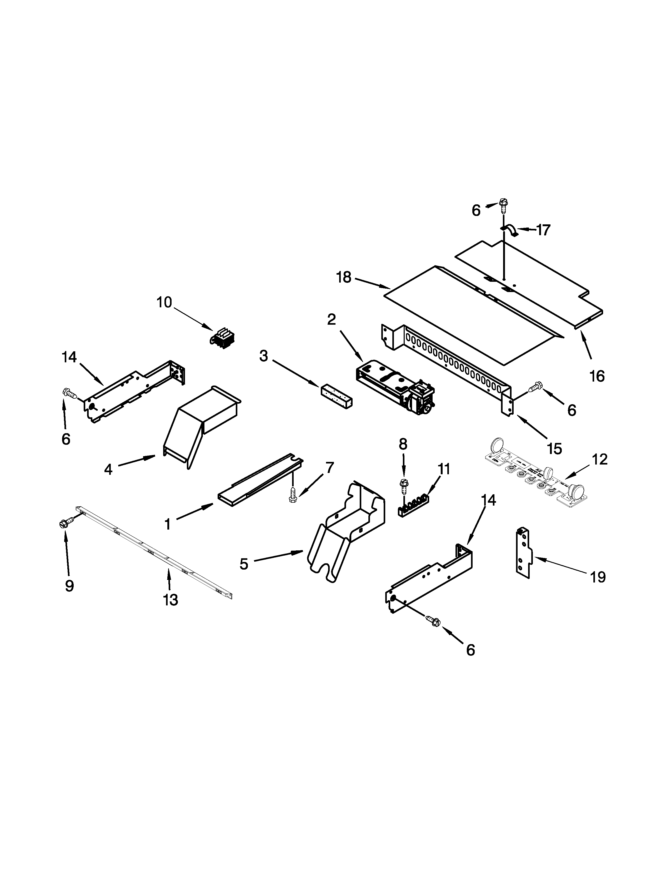 Whirlpool RBD245PRT05 top venting parts diagram