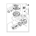 KitchenAid KUDS30IXBL1 pump, washarm and motor parts diagram