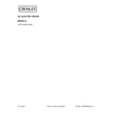 Crosley CED147SDW0 cover sheet diagram