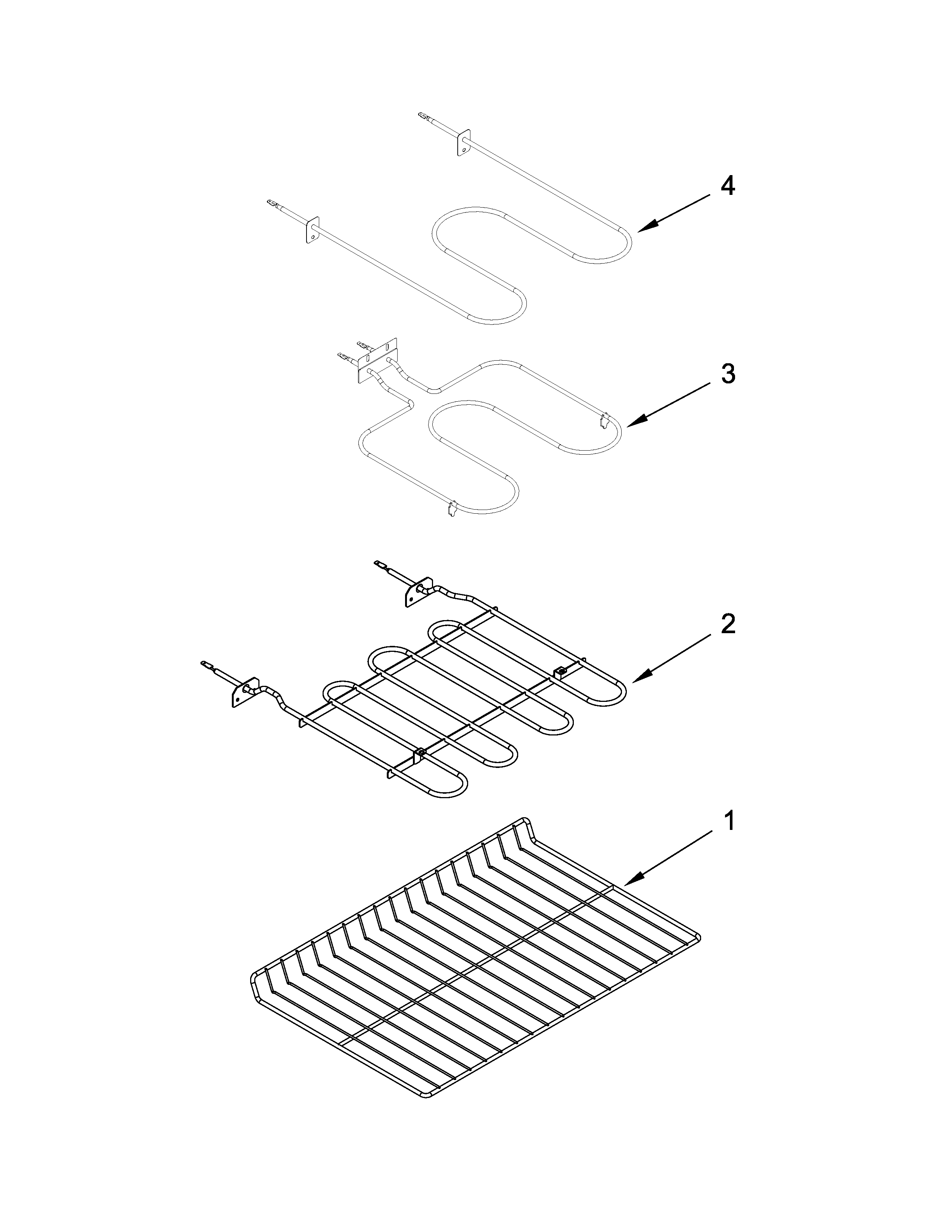 Whirlpool WGE555S0BW00 internal oven parts diagram